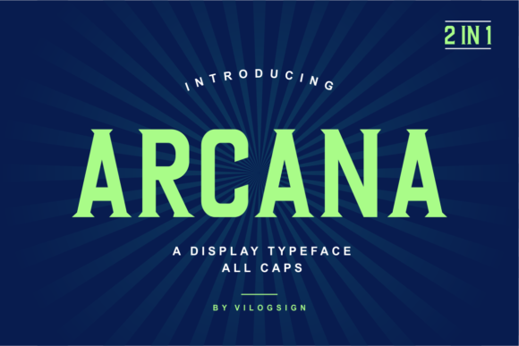 Arcana Font for Bold and Modern Design
