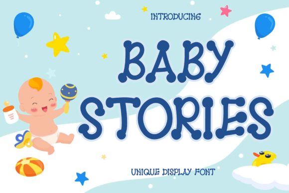 Baby Stories Font: A Playful Touch for Creative Projects