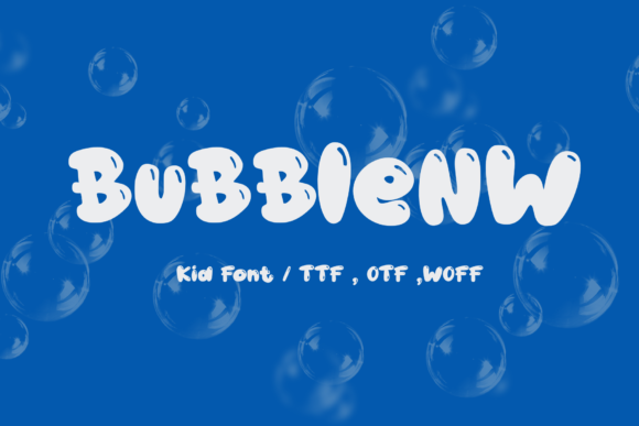 Discover the Charm of BubbleNW: A Cute and Childish Display Font for Creative Projects