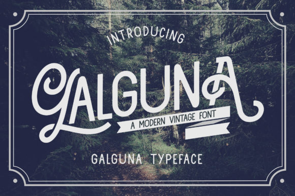 Discover the Stylish and Unique Display Font: Galguna