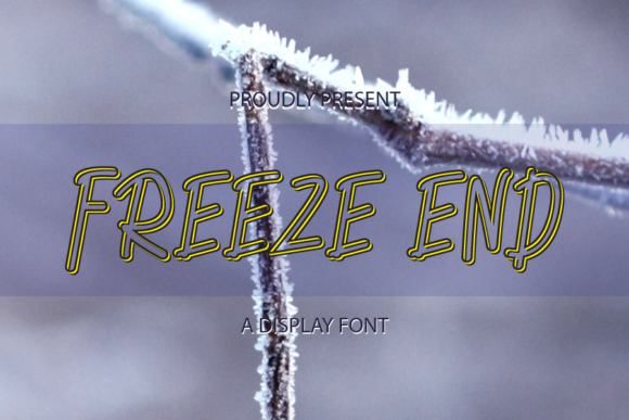 Freeze End: A Versatile Display Font for Creative Projects