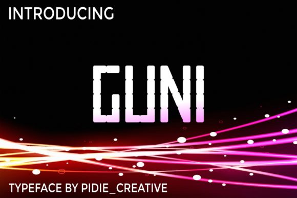 Guni Font: A Modern Display Font for Creative Projects