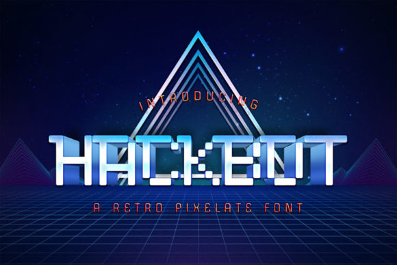 Hackbot: A Bold Techno Display Font for the Modern Creative