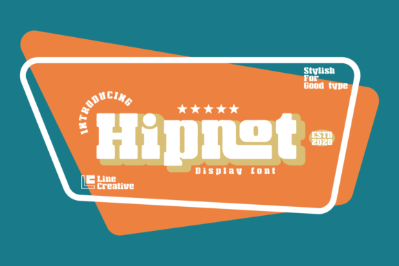 Hipnot: A Vintage Display Font for Modern Design Workflows