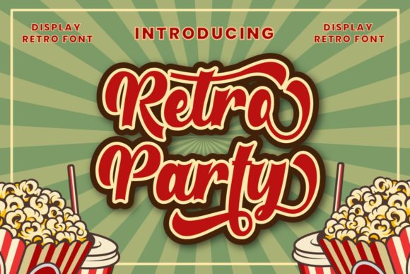 Retro Party: A Vibrant Display Font for Creative Projects