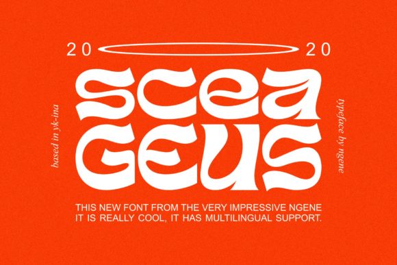 Sceageus Font for Creative Projects