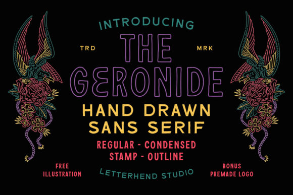The Geronide: A Timeless Display Font for Vintage-Inspired Design