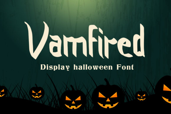 Vamfired Font for Halloween Designs