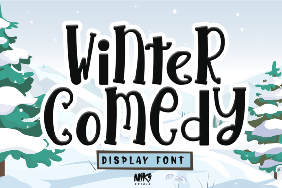 Winter Comedy Font for Creative Projects